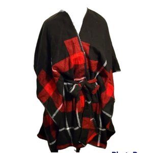 NWOT Plaid Ruana